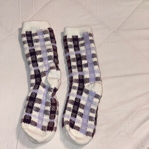 Women’s Plaid Patterned Crew Socks